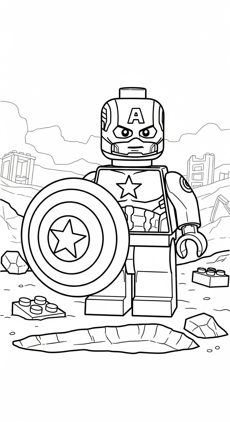 tranh tô màu LEGO cho bé mới nhất