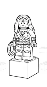mẫu hình tô màu LEGO cho bé