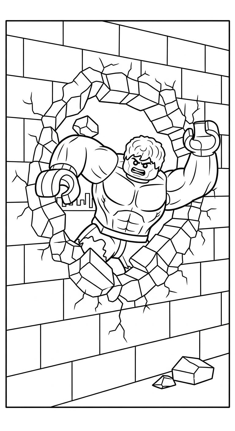 in hình tô màu LEGO cho bé 3 tuổi 1