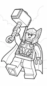 hình tô màu LEGO rõ nét