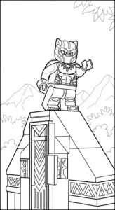 in hình tô màu LEGO cho bé