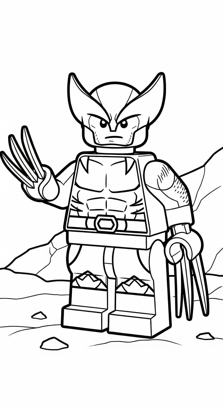 hình tô màu LEGO pdf 1