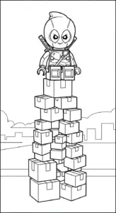 hình tô màu LEGO cho bé 3 tuổi