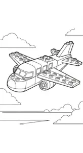 in hình tô màu LEGO miễn phí