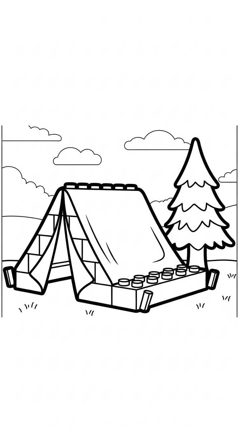 tranh tô màu LEGO cho bé 7 tuổi