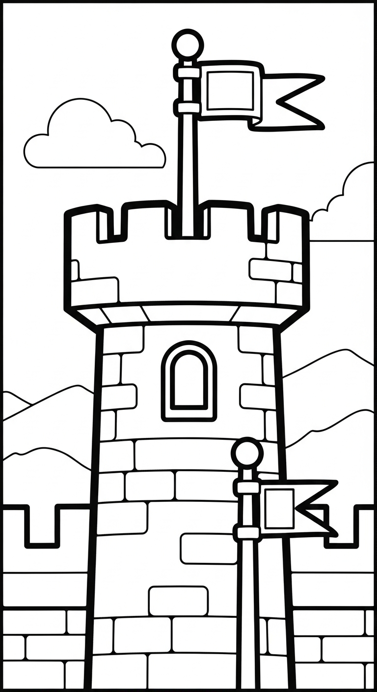 tranh tô màu LEGO pdf