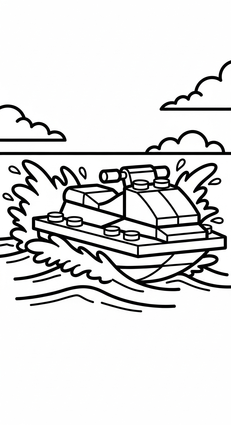 tranh tô màu LEGO in ngay 1