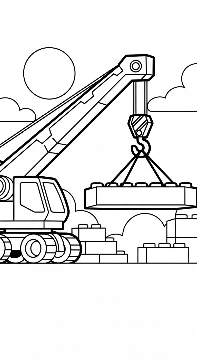 hình tô màu LEGO pdf