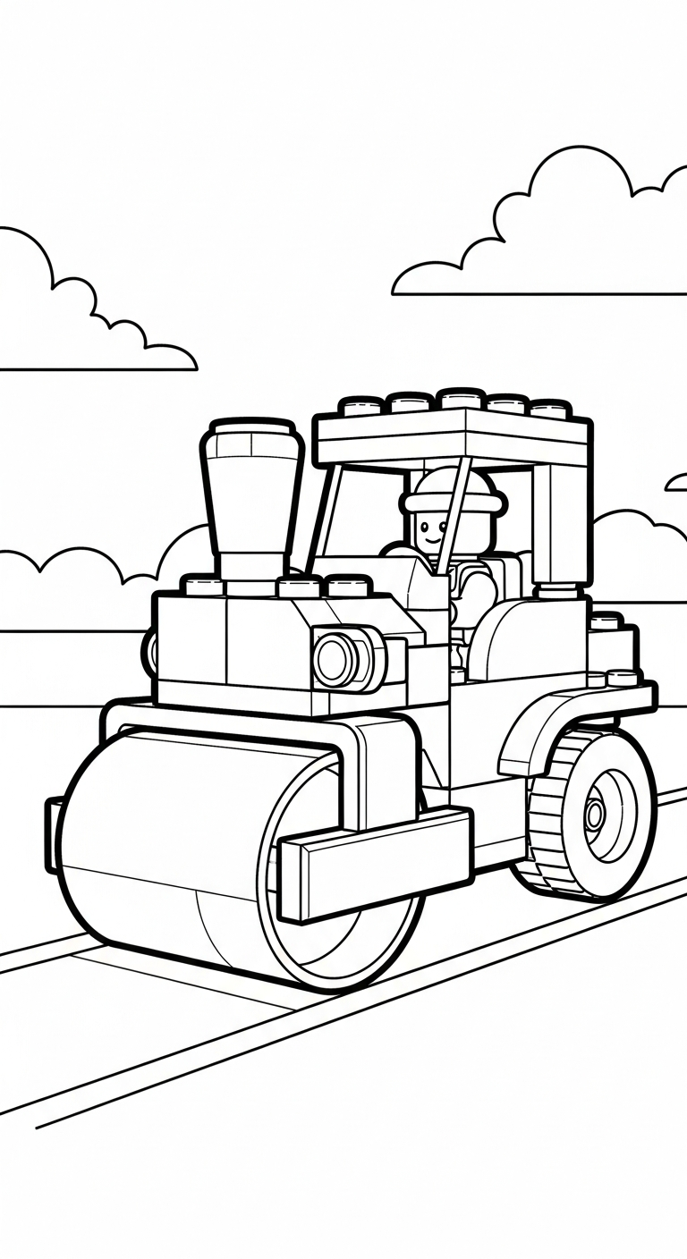 hình tô màu LEGO cho bé 3 tuổi