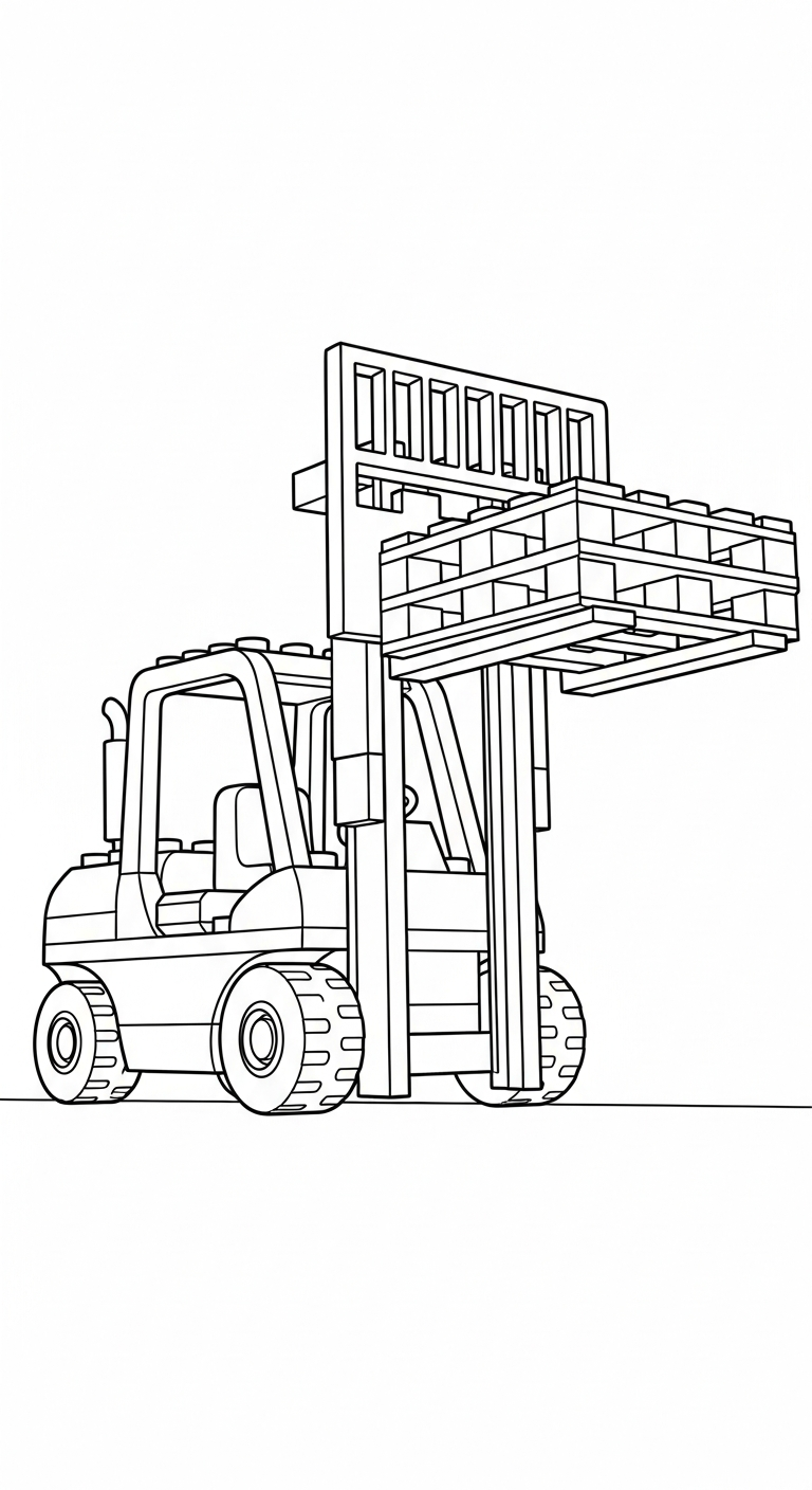 tải hình tô màu LEGO cho bé 5 tuổi
