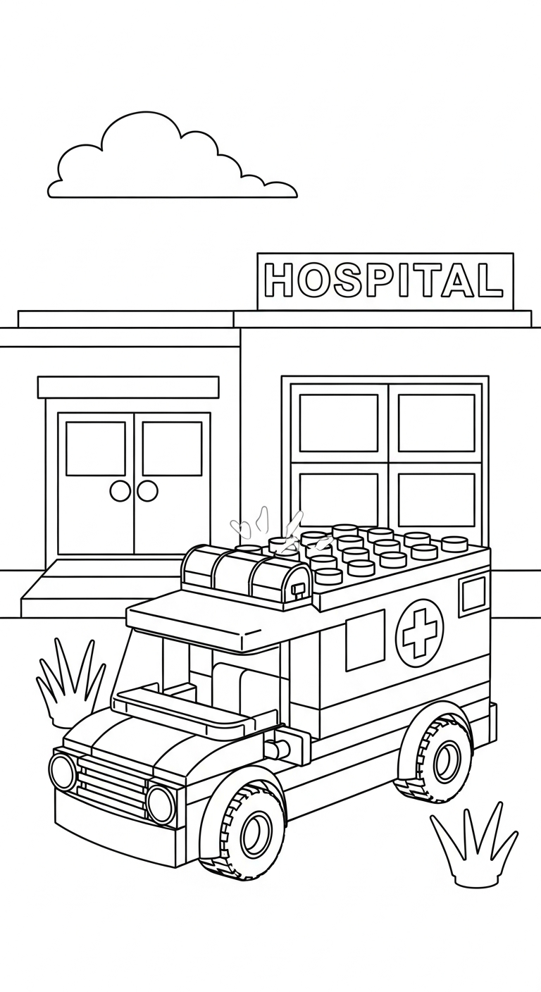 hình tô màu LEGO cho bé 5 tuổi miễn phí