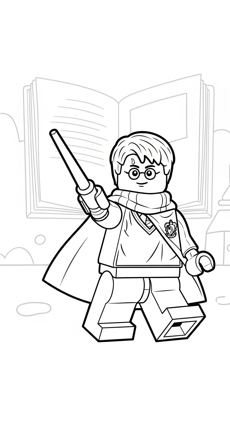 hình tô màu LEGO pdf 2