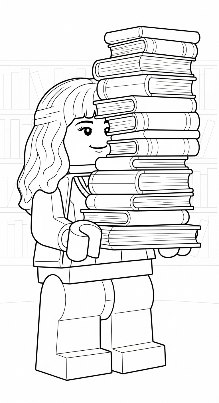 hình tô màu LEGO cho bé 5 tuổi