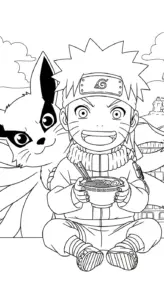 hình tô màu Naruto in ngay