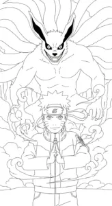 mẫu tranh tô màu Naruto cho bé