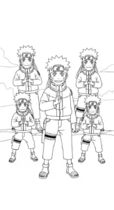 hình tô màu Naruto cho bé