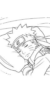 tranh tô màu Naruto cho bé đơn giản