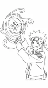 hình tô màu Naruto cho bé 8 tuổi miễn phí