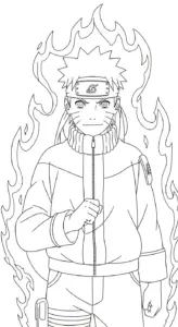 hình tô màu Naruto cho bé tải về