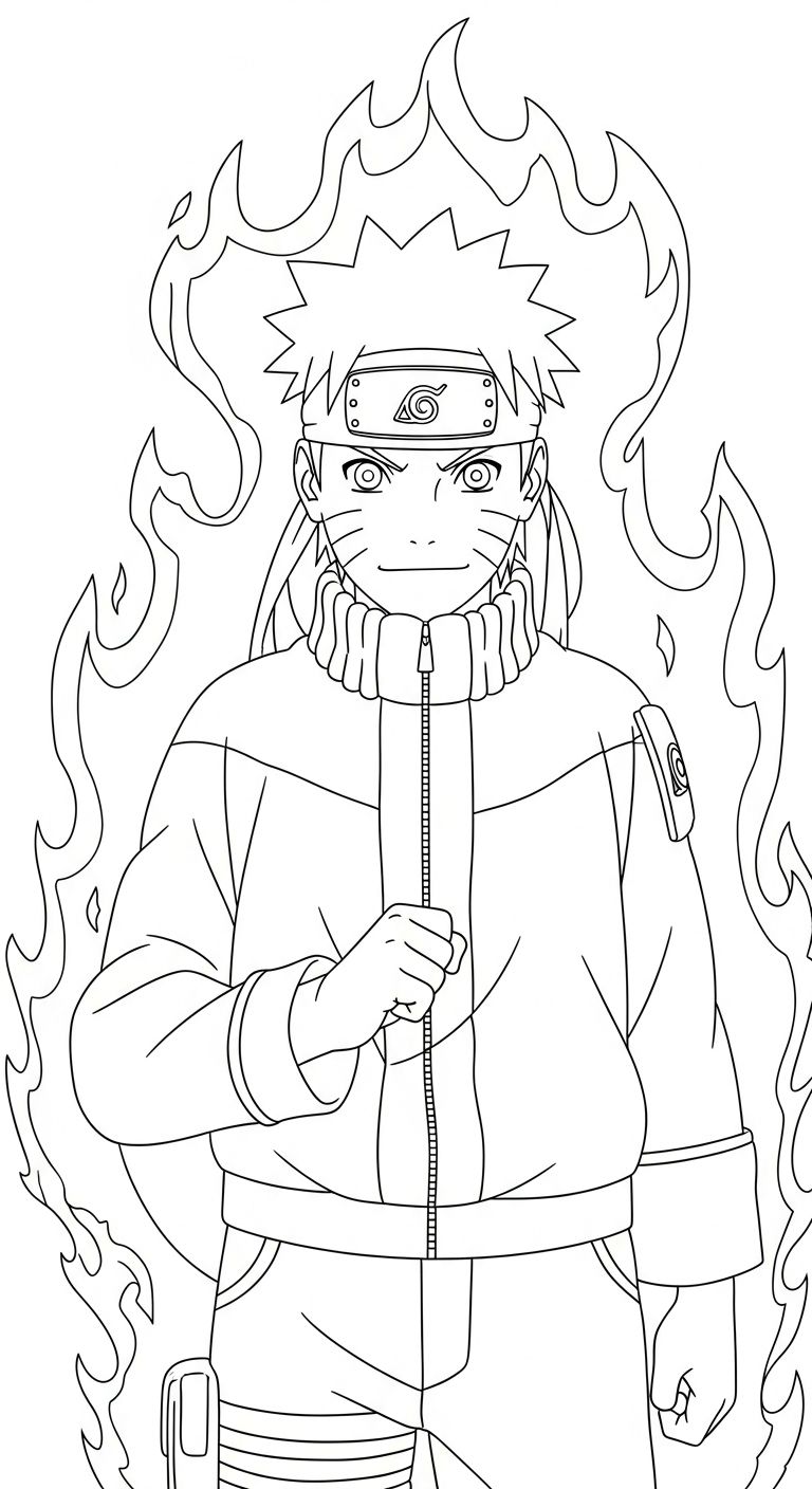 hình tô màu Naruto cho bé tải về