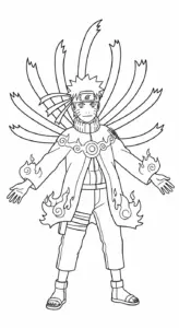 tải hình tô màu Naruto cho bé 4 tuổi