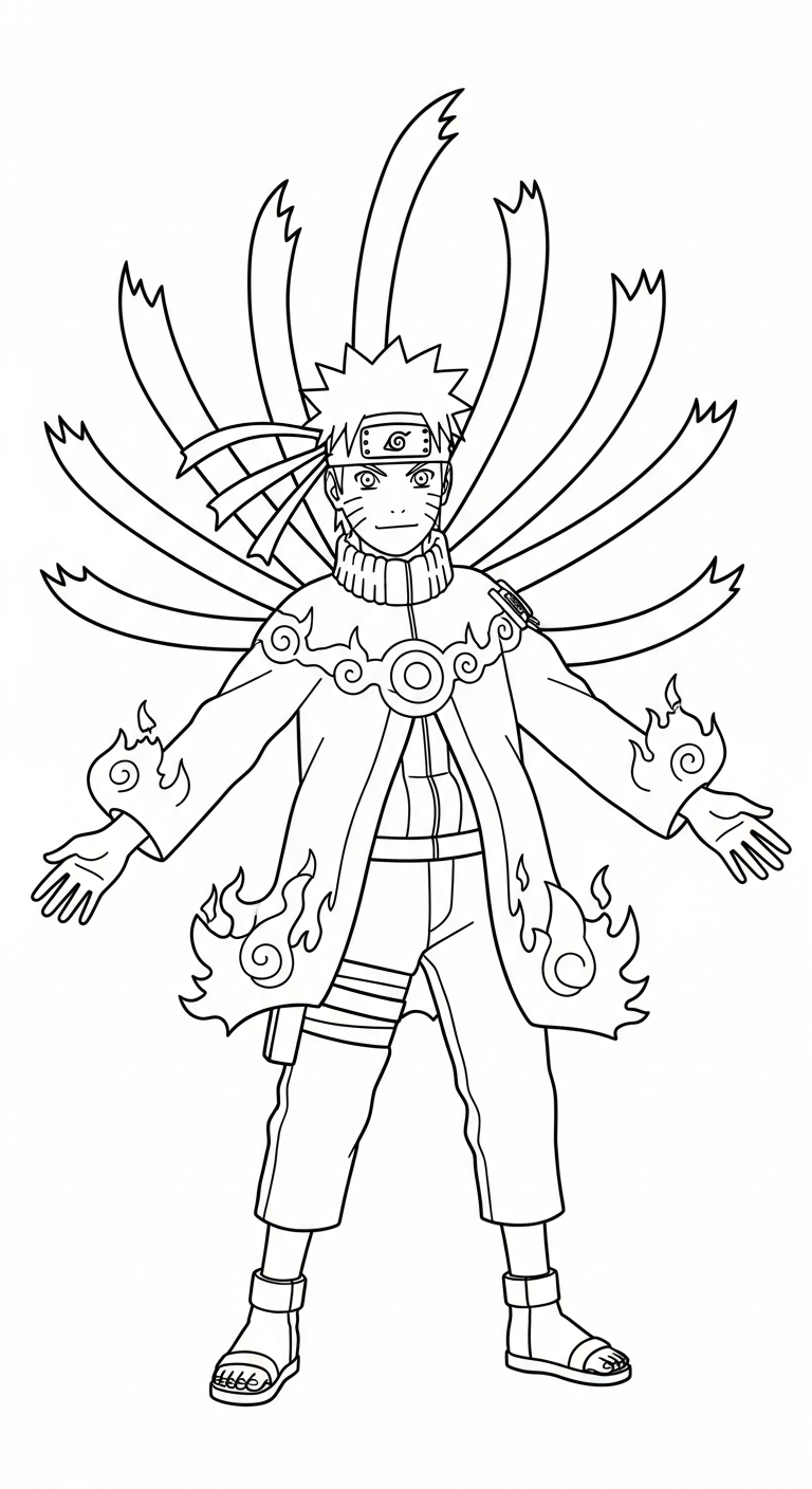 tải hình tô màu Naruto cho bé 4 tuổi