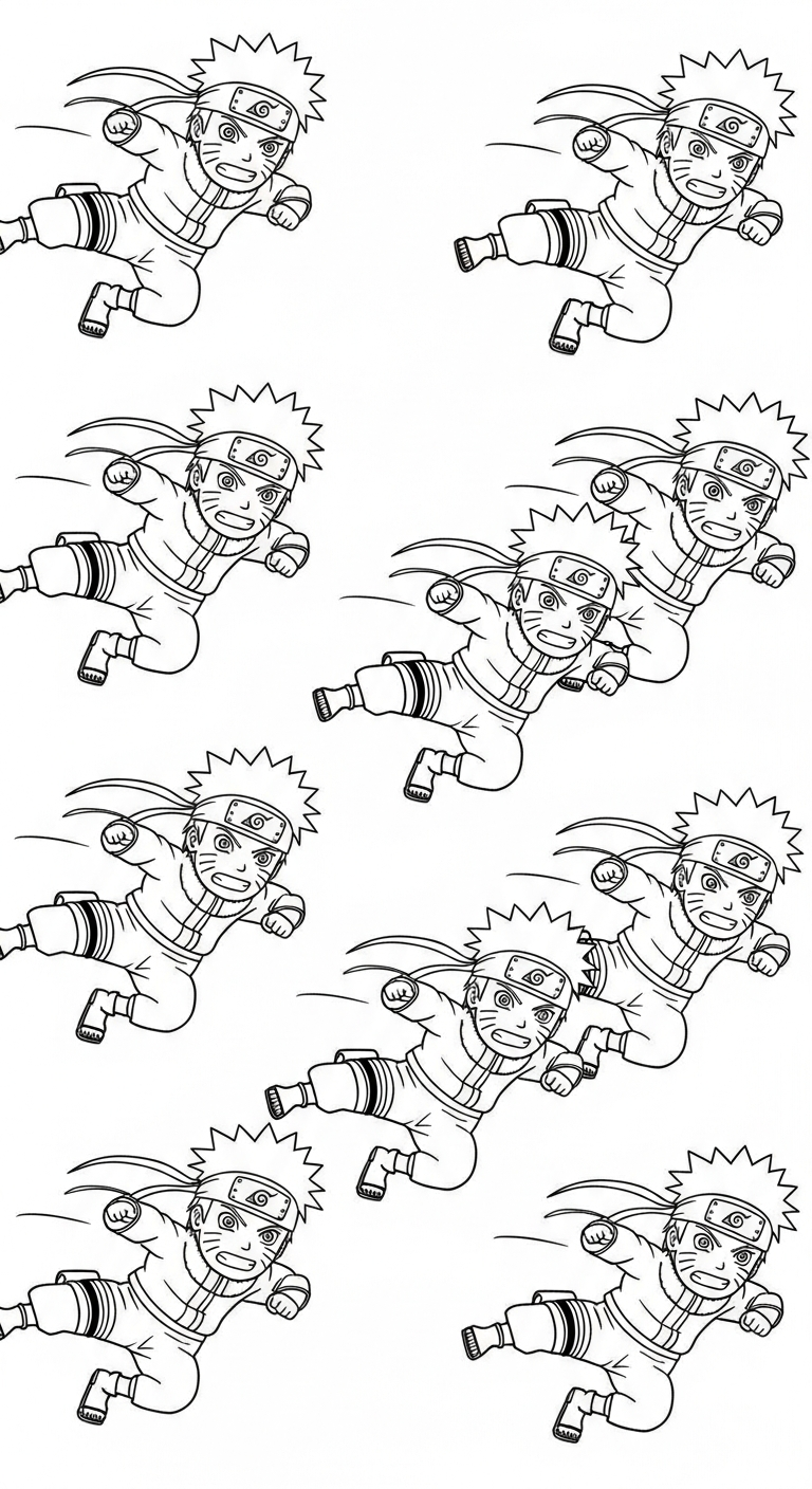 tải tranh tô màu Naruto cho bé 6 tuổi
