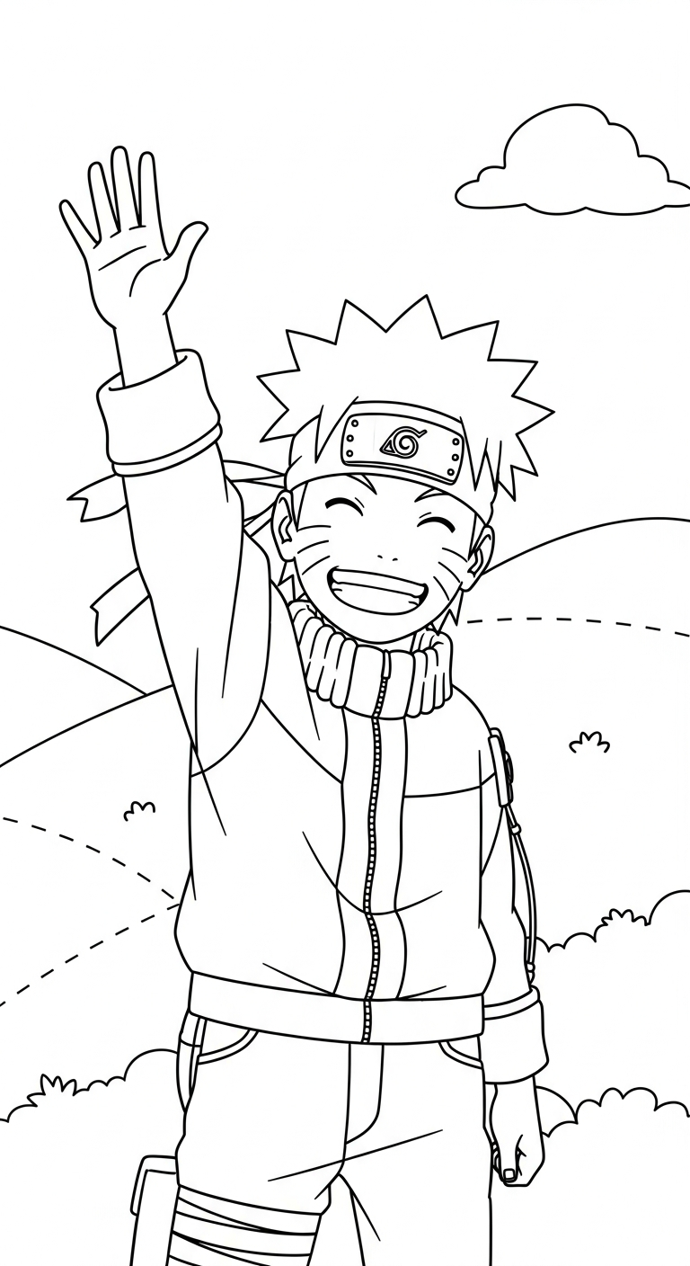 download tranh tô màu Naruto miễn phí