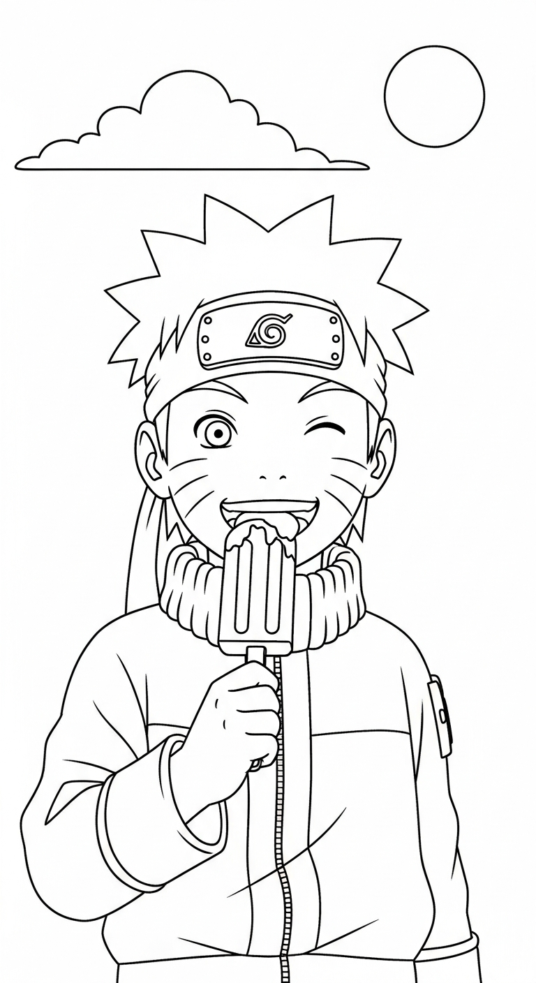 hình tô màu Naruto cho bé mới nhất
