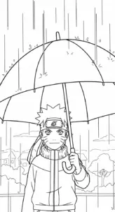 tranh tô màu Naruto cho bé 7-8 tuổi