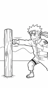 tranh tô màu Naruto cho bé tải về