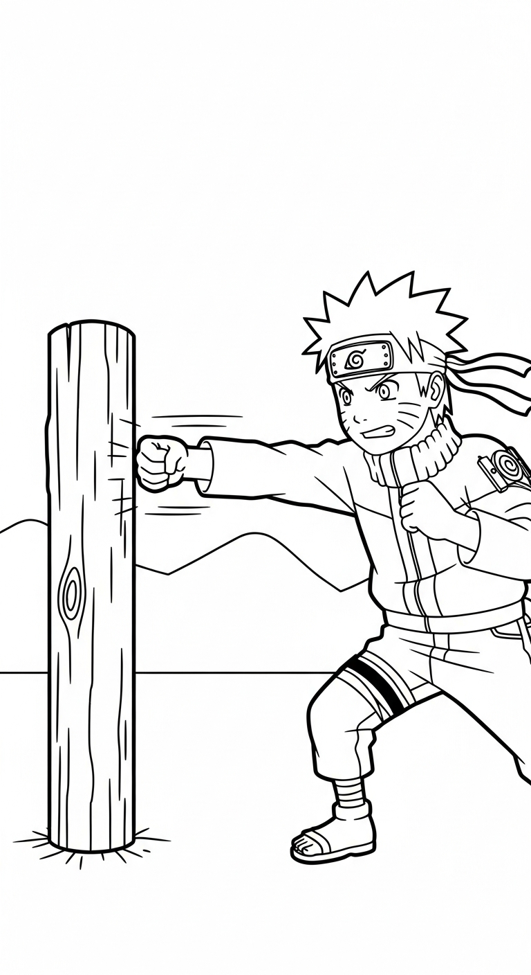 tranh tô màu Naruto cho bé tải về
