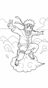 tranh tô màu Naruto cho bé
