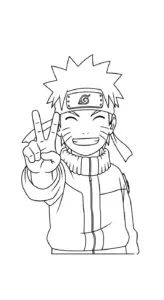 tranh tô màu Naruto in ngay