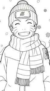 hình tô màu Naruto cho bé 3 tuổi miễn phí