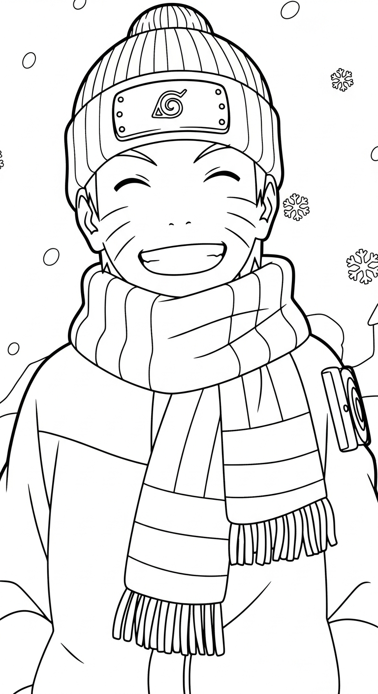 hình tô màu Naruto cho bé 3 tuổi miễn phí