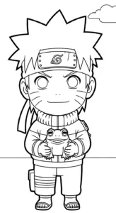 hình tô màu Naruto tập tô