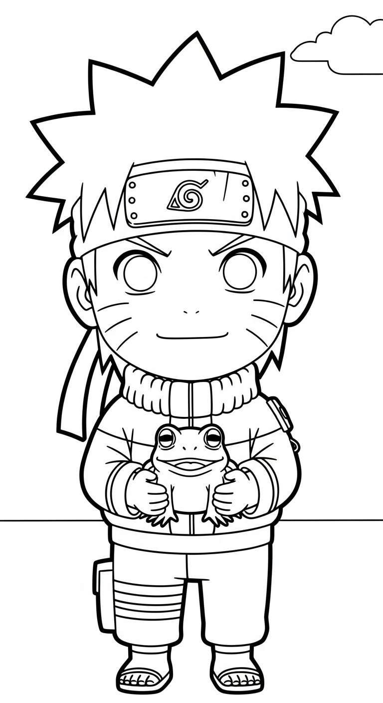hình tô màu Naruto tập tô