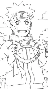 tranh tô màu Naruto cho bé 5 tuổi