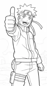 hình tô màu Naruto cho bé mới nhất