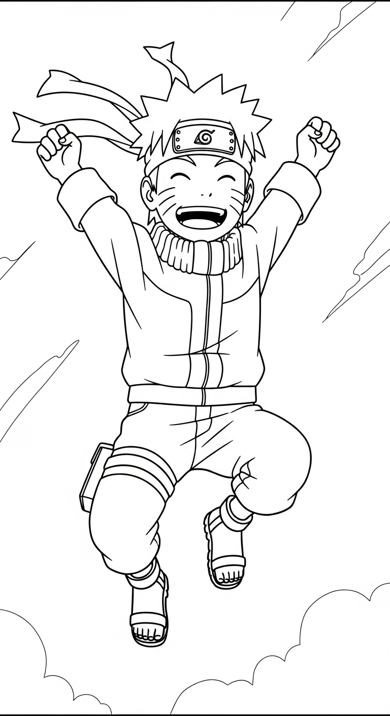 tải tranh tô màu Naruto miễn phí 1