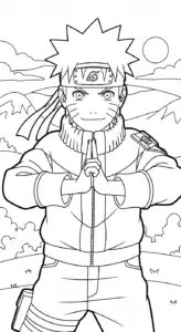 tranh tô màu Naruto miễn phí