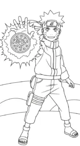 hình tô màu Naruto cho bé 7 tuổi