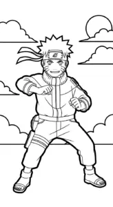 tải hình tô màu Naruto cho bé 3 tuổi