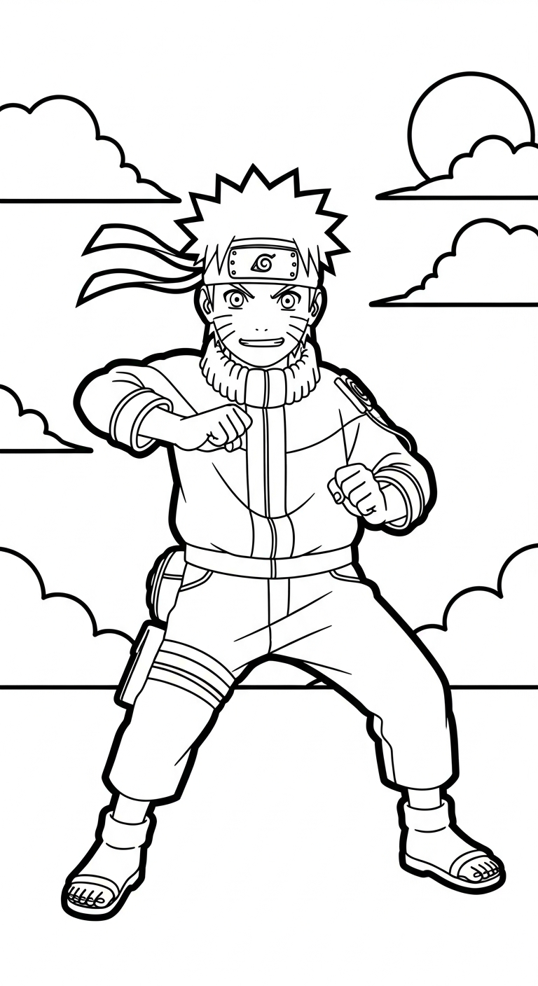 tải hình tô màu Naruto cho bé 3 tuổi 1