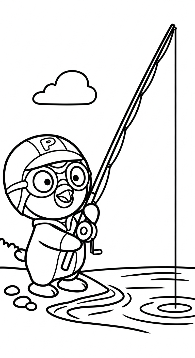tải tranh tô màu Pororo cho bé