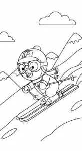 tranh tô màu Pororo pdf