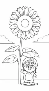 tải tranh tô màu Pororo cho bé miễn phí