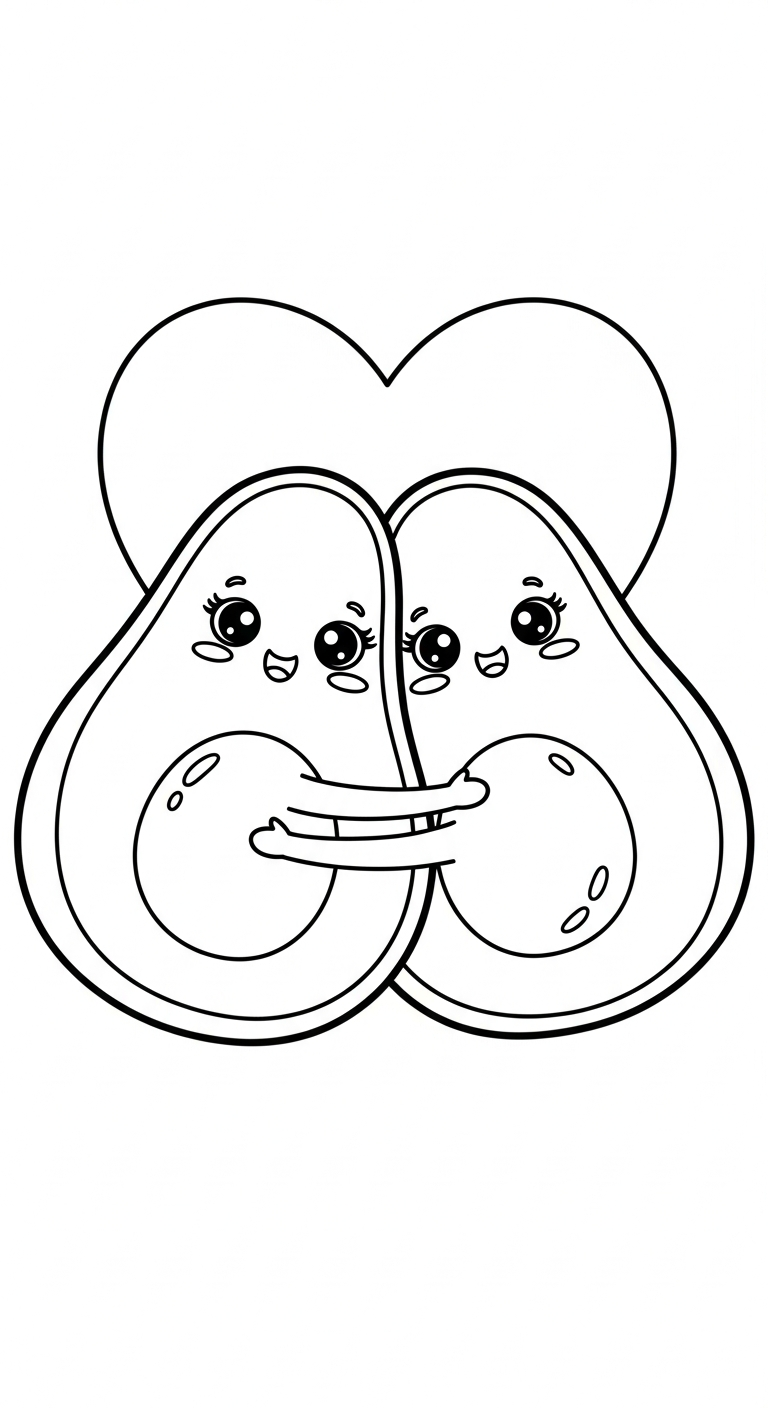 hình tô màu bơ cho bé 7 tuổi