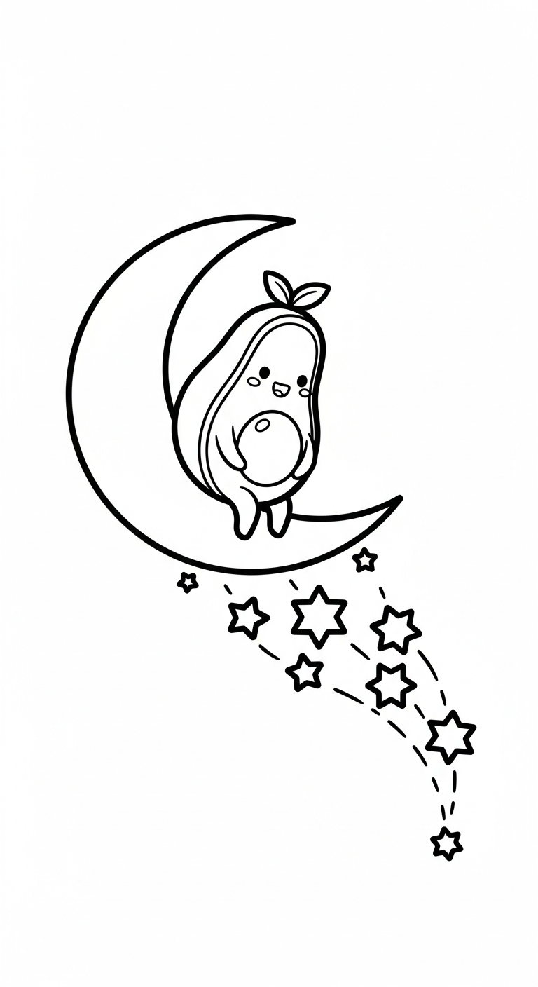 mẫu in tranh tô màu bơ cho bé 1